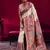 White handloom weaving pashnima silk blend saree