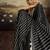 Satin black printed saree