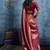 Handloom silk blend pink weaving saree