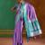 Lavender weaving handloom silk blend saree
