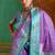 Lavender weaving handloom silk blend saree