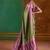 Olive green weaving handloom silk blend saree