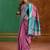 Onion pink weaving handloom silk blend saree