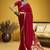 Handloom silk blend weaving red saree