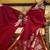 Handloom silk blend weaving red saree