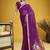 Handloom silk blend weaving purple saree
