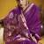 Handloom silk blend weaving purple saree