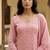Pink Designer Daily Wear Kurti Palazzo Set With Dupatta