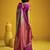 Handloom silk blend weaving saree in multi colour