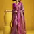 Handloom silk blend weaving saree in multi colour