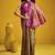 Handloom silk blend weaving saree in multi colour