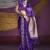 Violet handloom silk blend weaving saree