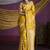 Mustard handloom silk blend weaving saree