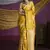 Mustard handloom silk blend weaving saree
