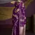 Purple handloom silk blend weaving saree