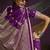 Purple handloom silk blend weaving saree