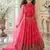 Heavy fox georgette with embroidered work kids fancy gown
