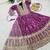 Kids chinon silk digital print with embroidered work wedding gown