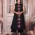 Black Sleeveless Cotton Kurti Set with Embroidery