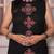Black Sleeveless Cotton Kurti Set with Embroidery