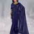 Pure georgette embellished sequinned party wear saree