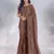 Pure georgette embellished sequinned party wear saree