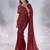 Pure georgette embellished sequinned party wear saree
