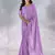 Pure georgette embellished sequinned party wear saree