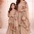 Designer party wear heavy silk mother daughter top sharara & dupatta set