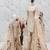 Designer party wear heavy silk mother daughter top sharara & dupatta set
