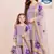 Designer party wear heavy silk mother daughter top sharara & dupatta set
