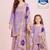 Designer party wear heavy silk mother daughter top sharara & dupatta set