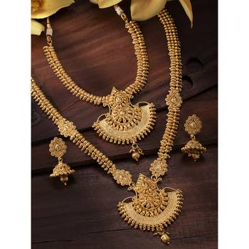 Aheli traditional ethnic bridal choker long necklace with jhumka earrings jewellery sets 2