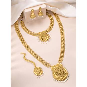 Aheli traditional wedding bridal dulhan jewellery set gift for women 2
