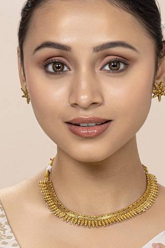 Aheli traditional maharani necklace with earrings traditional festive bridal jewellery set