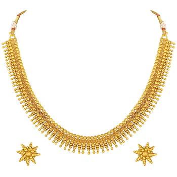 Aheli traditional maharani necklace with earrings traditional festive bridal jewellery set 3