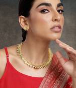 gold maharani coin necklace earrings sets