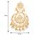 Aheli gold plated indian ethnic bridal kundan pearl chandbali earrings for women girls fancy fashion