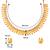 Aheli south indian traditional bridal short maharani coin necklace earrings jewellery sets