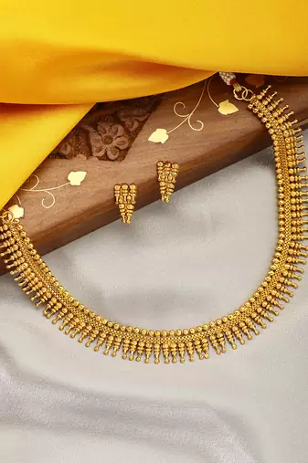 Aheli traditional choker necklace with earring jewellery set