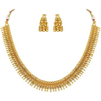 Aheli traditional choker necklace with earring jewellery set 3