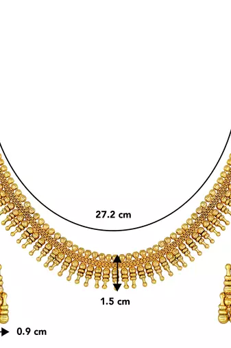 Aheli traditional choker necklace with earring jewellery set