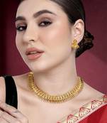 Aheli choker necklace with earring ethnic jewellery set