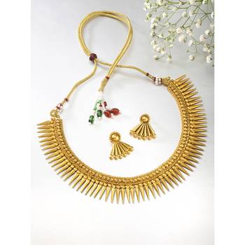 Aheli choker necklace with earring ethnic jewellery set 2