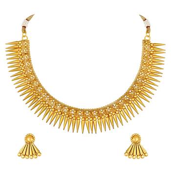 Aheli choker necklace with earring ethnic jewellery set 3
