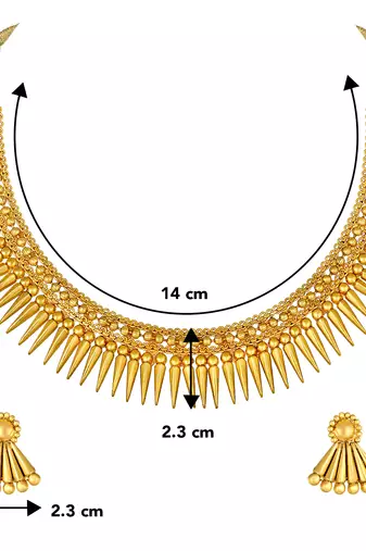 Aheli choker necklace with earring ethnic jewellery set