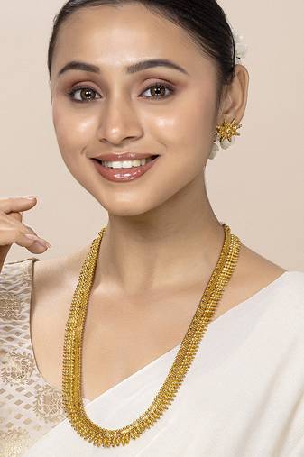 Aheli traditional maharani haar necklace with earrings festive bridal wear jewellery set