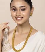 Aheli traditional maharani haar necklace with earrings festive bridal wear jewellery set