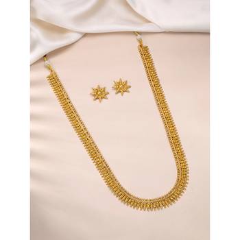 Aheli traditional maharani haar necklace with earrings festive bridal wear jewellery set 2