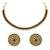 Aheli black choker necklace earring bridal jewellery set